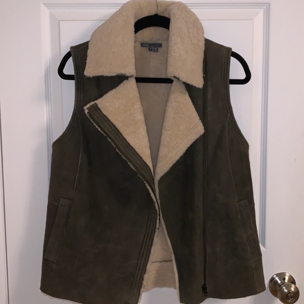 VINCE SHEARLING Vest